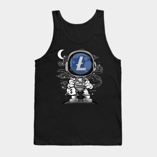 Astronaut Litecoin Lite Coin LTC To The Moon Crypto Token Cryptocurrency Wallet Birthday Gift For Men Women Kids Tank Top